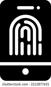 ilustración biométricaVector en un fondo transparente. Símbolos de calidad superior. Iconos vectoriales de glifos para diseño de conceptos y gráficos. 

