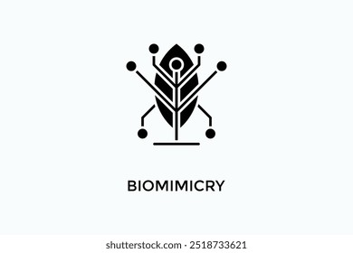 Biomimicry Vector Icon Or Logo Illustration