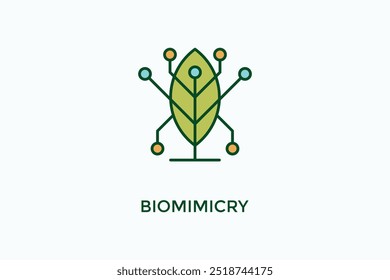 Biomimicry Vector Icon Or Logo Illustration