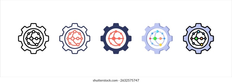 Biomolecular Multi Style Icon Set