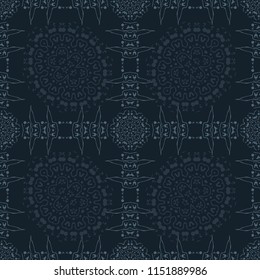 Biomorphic asian like seamless pattern