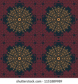 Biomorphic asian like seamless pattern