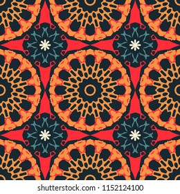 Biomorphic circular large scale seamless pattern