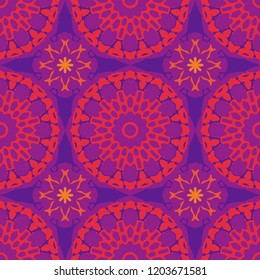 Biomorphic circular large scale seamless pattern, abstract colorful background, texture.