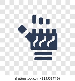 Bionic arm icon. Trendy Bionic arm logo concept on transparent background from Artificial Intelligence collection