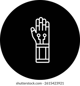 Bionic Arm vector icon. Can be used for printing, mobile and web applications.