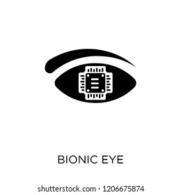 Bionic eye icon. Bionic eye symbol design from Future technology collection.