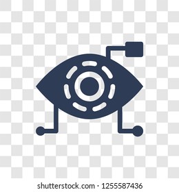Bionic eye icon. Trendy Bionic eye logo concept on transparent background from Artificial Intelligence collection
