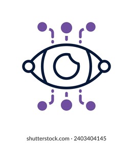bionic eye icon. vector dual tone icon for your website, mobile, presentation, and logo design.