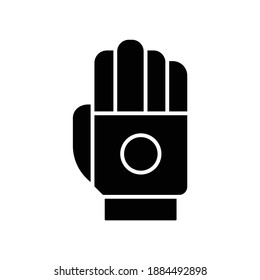 Icono de glifo biónico de tecnología de mano robot