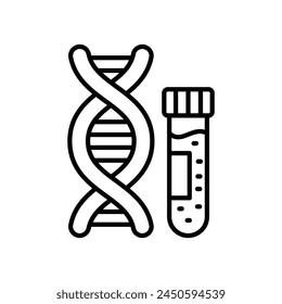 Biophysics  icon in vector. Logotype
