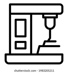 Icono de Bioprinting. Esquema Icono de vector de bioprintado para diseño web aislado en fondo blanco