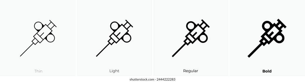 biopsy icon. Thin, Light Regular And Bold style design isolated on white background