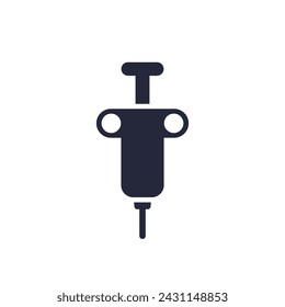 biopsy icon, vector pictogram on white