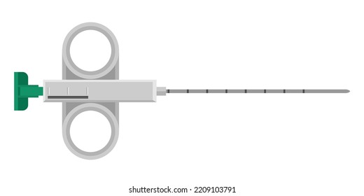 Biopsy needle - for procedure to obtain a sample of cells from body, for laboratory testing and cancer screening