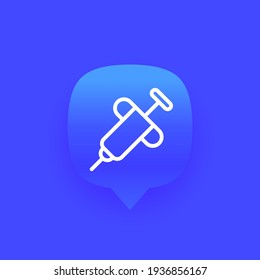 Biopsy Tool Line Icon, Vector