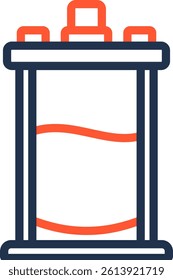 Bioreactor Icon Color Line Vector Illustration
