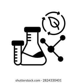 Bioremediation Process Icon Mixed Glyph Vector Illustration