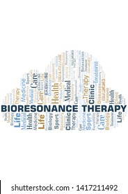 Bioresonance Therapy word cloud. Wordcloud made with text only.