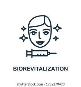 Biorevitalization icon. Simple element from cosmetology collection. Creative Biorevitalization icon for web design, templates, infographics and more
