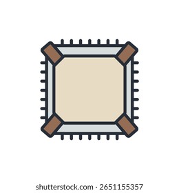 ícones de computador do bios isolados no plano de fundo branco. Design de estilo plano, coleção de símbolos