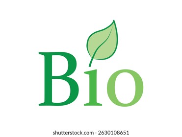 Bio's green logo with a leaf representing organic products