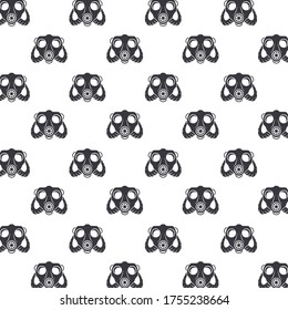 diseño de ilustración vectorial de fondo de máscaras de gas de bioseguridad