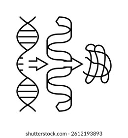 biosynthesis biochemistry line icon vector. biosynthesis biochemistry sign. isolated contour symbol black illustration