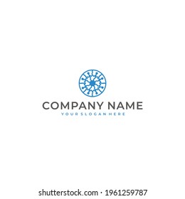 Biosystem Technology logo design vector