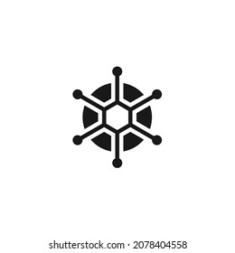 Biotech Circle Molecule Connection Logo Design Inspiration
