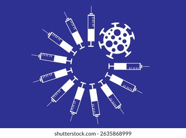 Biotech concept. Making Vaccines from pathogen mrna.