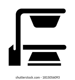 biotech equipment glyph icon vector. biotech equipment sign. isolated contour symbol black illustration