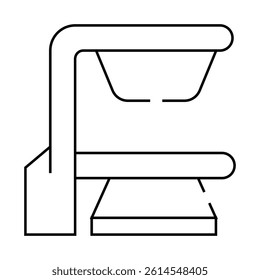 biotech equipment line icon vector. biotech equipment sign. isolated contour symbol black illustration