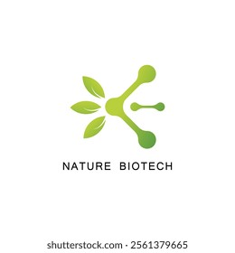 Biotech Leaf logo, Molecule, DNA, Atom, Medical or Science Logo Design Vector
