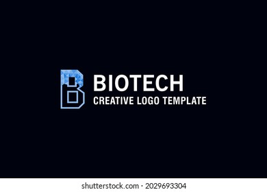 Design-Inspiration für Biotech-Logos Vektorgrafik