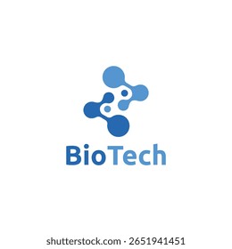 Biotech Logo Vector Simple Tech