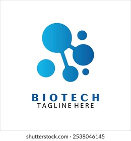 Biotech, Molecule, DNA, Atom, Medical or Science Logo Design Vector