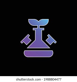 Biotechnology blue gradient vector icon