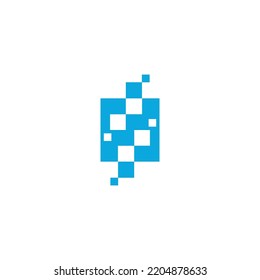 biotechnology HEB logo icon illustration