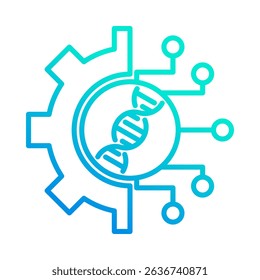 Elemento de icono de biotecnología para el diseño