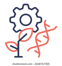 Elemento De Icono De Biotecnología Para Diseño Y Vector