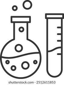 Biotechnology icon in outline style