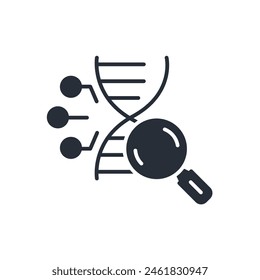 biotechnology icon. vector.Editable stroke.linear style sign for use web design,logo.Symbol illustration.