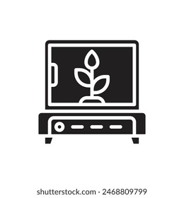Biotechnology Incubator Filled Icon Vector Illustration