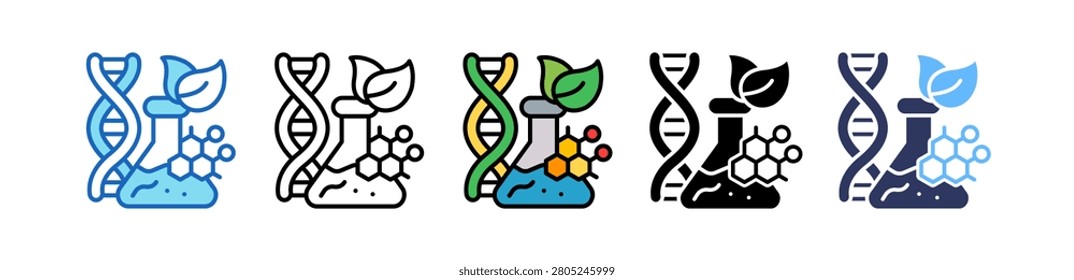 Biotechnology Labs Icon multiple Vector Illustration
