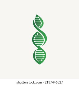 Biotechnology leaf green energy logo design for medicine, science, laboratory, dna drop vector logo