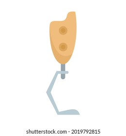 Biotechnology leg icon. Flat illustration of biotechnology leg vector icon isolated on white background