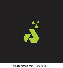 biotechnology logo AH icon illustration