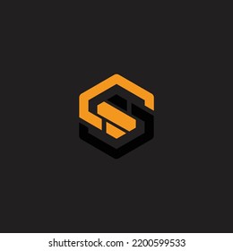 biotechnology logo GF icon illustration