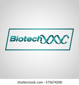 biotechnology logo vector icon design